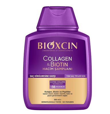 شامپو ضدریزش کلاژن بنفش بیوکسین Bioxcin Collagen