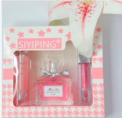 پک هدیه عطر و محصولات مراقبتی مدل میس دیور SIYIPING Miss Dior Perfume & Beauty Gift Set