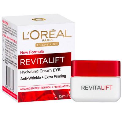 کرم دور چشم چندکاره ضد چین و چروک بالای 40 سال لورال(رویتالیفت) L'Oréal Paris Revitalift Eye Cream
